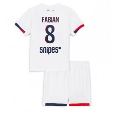 Paris Saint-Germain Fabian Ruiz #8 Bortaställ Barn 2025-26 Korta ärmar (+ Korta byxor)